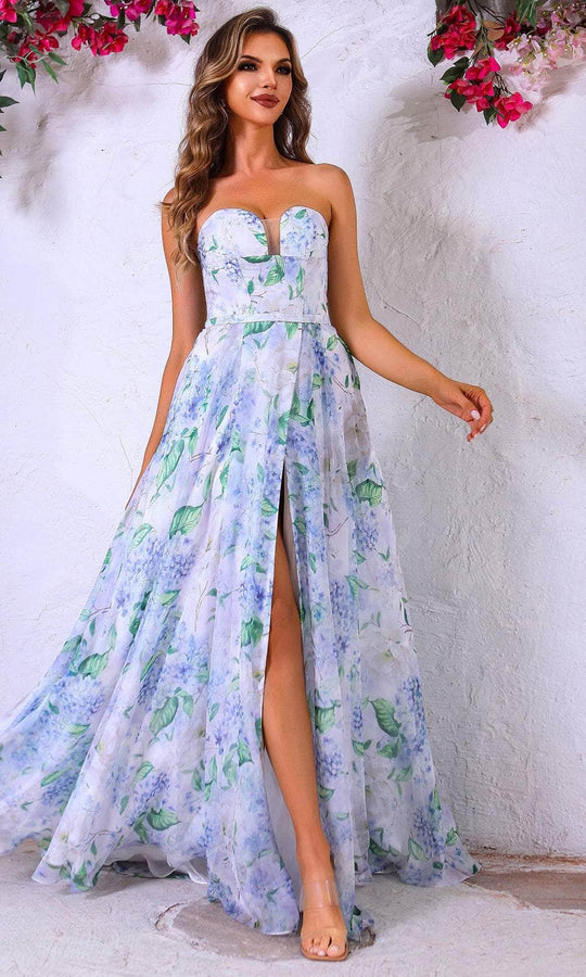 Terani Couture 251P4142 - Printed A-Line Prom Dress