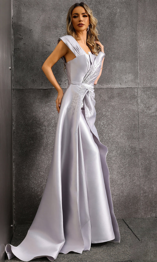 Terani Couture 252M5342 - Off Shoulder Beaded Trumpet Gown