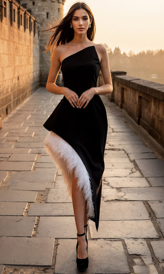 Terani Couture 261C6723 Feathered Dress