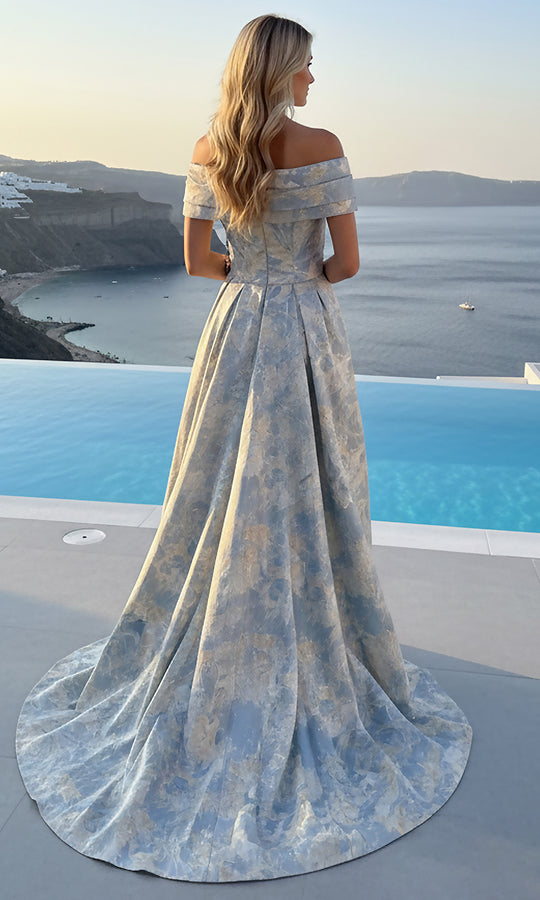 Terani Couture 261M6444 Off Shoulder Dress