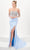 Tiffany Designs 16050 - Illusion Corset Prom Gown Prom Dresses 0 / Sky