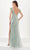 Tiffany Designs 16055 - Feather Plunged Evening Gown Evening Gown