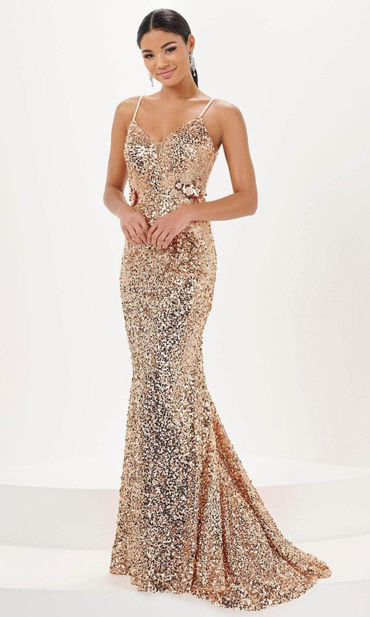 Tiffany Designs 16059 - Cutout Back Evening Gown