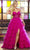 Tiffany Designs 16067 - Cold Shoulder Ruffled Tulle Ballgown Ball Gowns 0 / Magenta