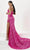 Tiffany Designs 16068 - Plunging Floral Glitter Evening Gown Evening Dresses