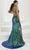 Tiffany Designs 16100 - Iridescent Sequin Plunging Evening Gown Evening Dresses