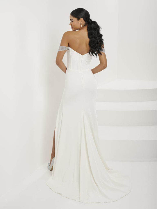 Tiffany Designs 16104 - Sweetheart High Slit Evening Gown