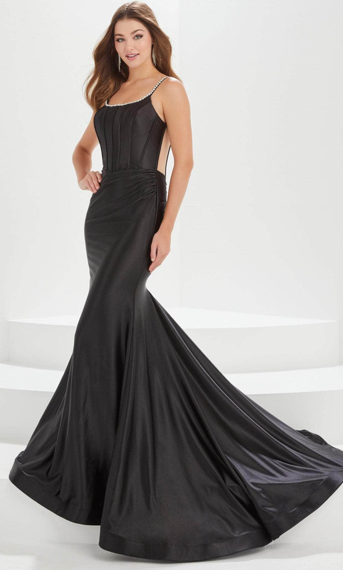 Tiffany Designs by Christina Wu 16003 - Sleeveless Prom Gown Prom Dresses 0 / Black