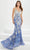 Tiffany Designs by Christina Wu 16023 - Two-toned Sequined Prom Gown Prom Dresses 0 / Silver/Royal