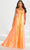 Tiffany Designs by Christina Wu 16030 - Sequined Scoop-Neck Prom Gown Prom Dresses 0 / Neon Orange