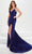 Tiffany Designs by Christina Wu 16032 - Sequined High-Slit Prom Gown Prom Dresses 0 / Midnight