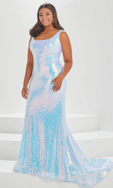 Tiffany Designs by Christina Wu 16037 - Sequined Sheath Prom Gown  Couture  Candy