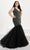 Tiffany Designs by Christina Wu 16045 - Glittered Mermaid Prom Gown Prom Dresses 14W / Black