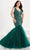 Tiffany Designs by Christina Wu 16045 - Glittered Mermaid Prom Gown Prom Dresses 14W / Hunter
