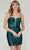 Tiffany Homecoming 27375 - Sequin Sheath Short Dress Cocktail Dresses 0 / Emerald
