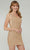 Tiffany Homecoming 27382 - One Shoulder Cocktail Dress Homecoming Dresses 0 / Sparkle Gold