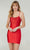 Tiffany Homecoming 27383 - Balloon Sleeve Short Dress Cocktail Dresses 0 / Spice