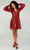 Tiffany Homecoming 27385 - Bishop Sleeve Short Dress Cocktail Dresses 0 / Rouge