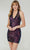Tiffany Homecoming 27387 - Halter Homecoming Dress Cocktail Dresses 0 / Sparkle Plum