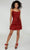 Tiffany Homecoming 27397 - Square Neck Cocktail Dress Cocktail Dress 0 / Red