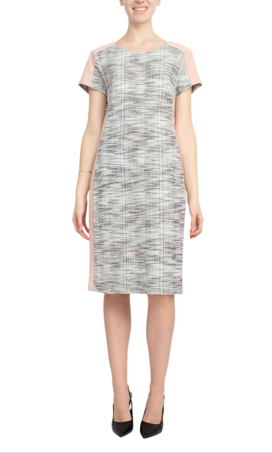 Connected Apparel TPX97787M - Scoop Side Panel Knee-Length Dress