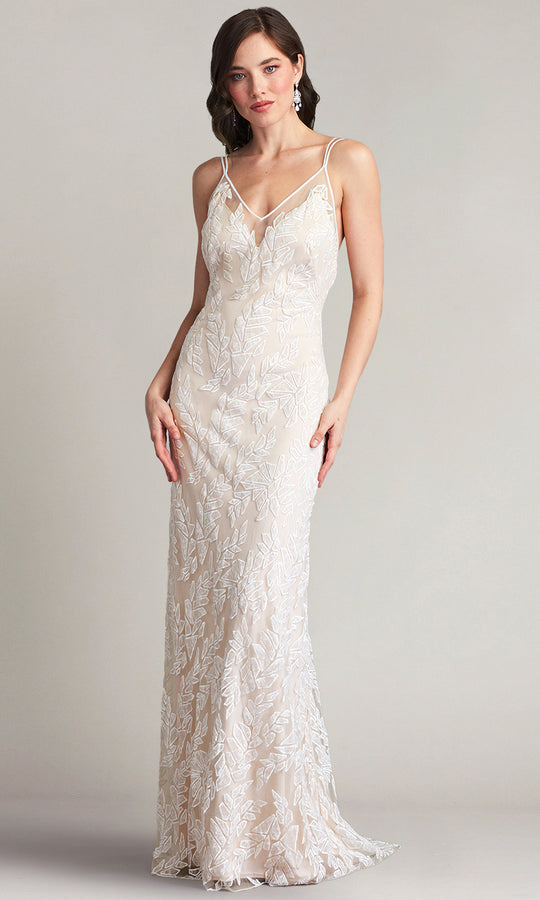 Tadashi Shoji BLB19789LBR - Pippa Embroidered Tulle Strap Bridal Gown