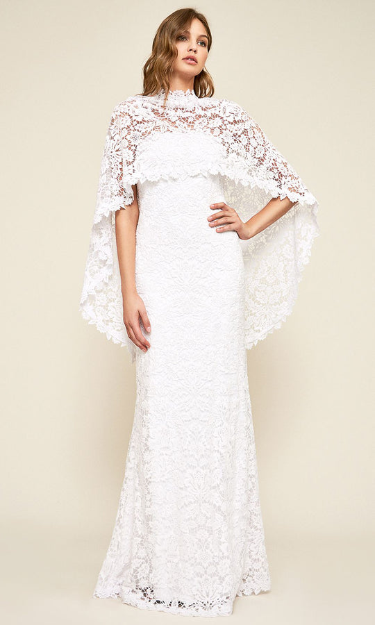 Tadashi Shoji BCR18860LBR - Raleigh Strapless Capelet Bridal Gown