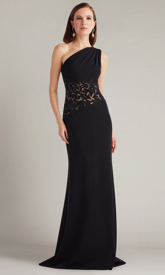 Tadashi Shoji CIN25503L - Verrier One-Shoulder Illusion Embroidered Gown