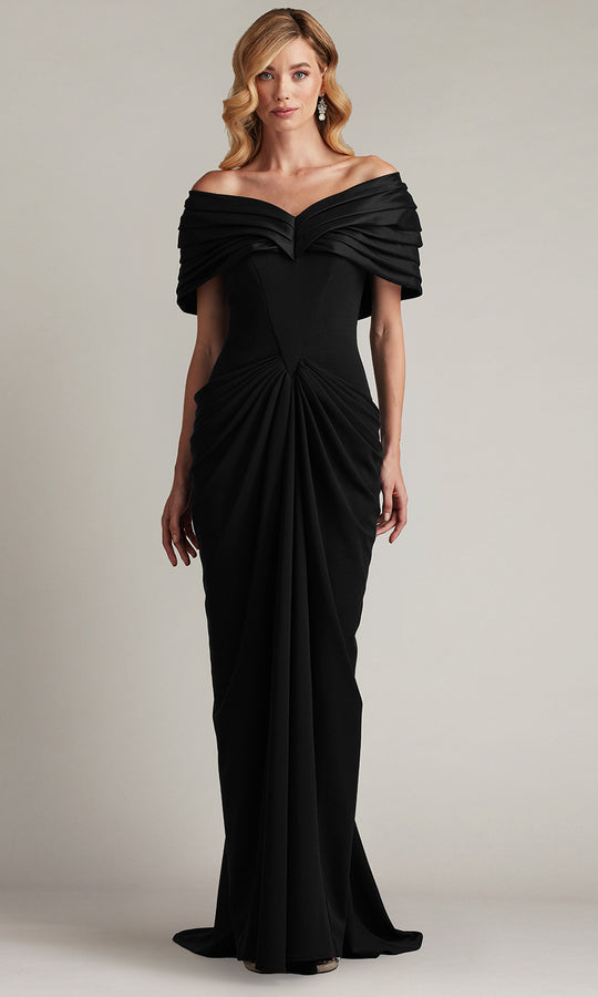 Tadashi Shoji BOS25800L - Seraphine Pleated Portrait Formal Gown