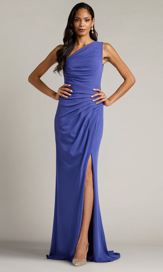 Tadashi Shoji BOS26183L - One Shoulder Ruched Fitted Evening Gown