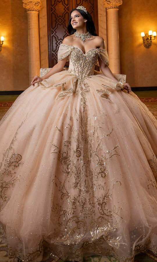 Vizcaya by Mori Lee 4080003 - Ruffled Peplum Sweetheart Tulle Ballgown