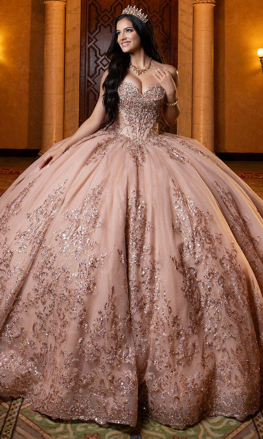 Vizcaya by Mori Lee 4080013 - Basque Waist Embellished Tulle Ballgown