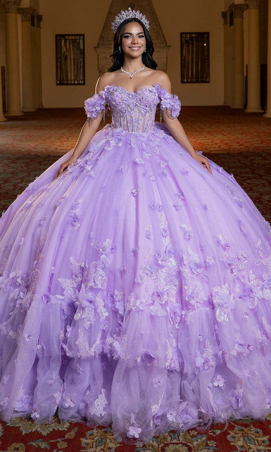 Vizcaya by Mori Lee 4080024 - Floral Strapless Overskirt Tulle Gown