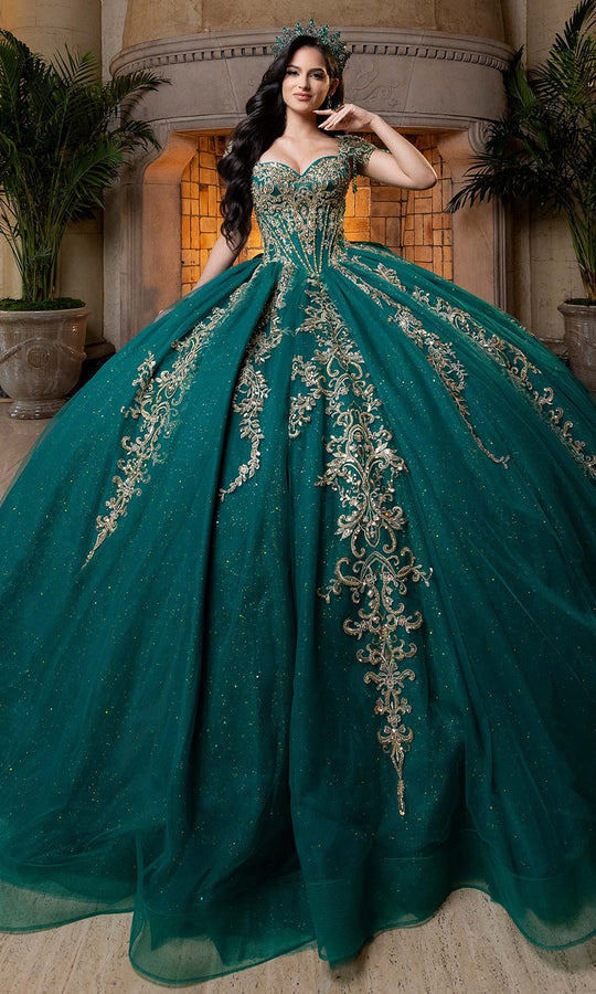 Vizcaya by Mori Lee 4080026 - Metallic Applique Sweetheart Ballgown