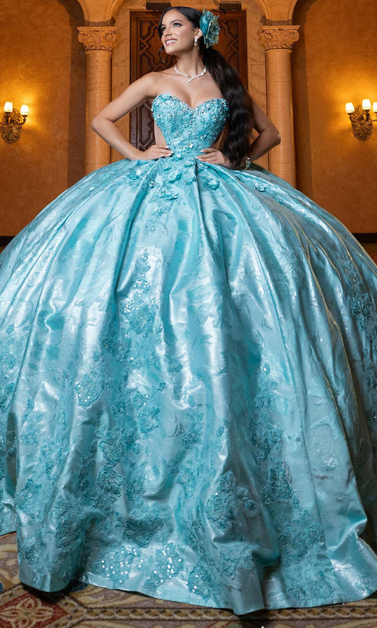 Vizcaya by Mori Lee 4080031 - Convertible Beaded Floral Ball Gown