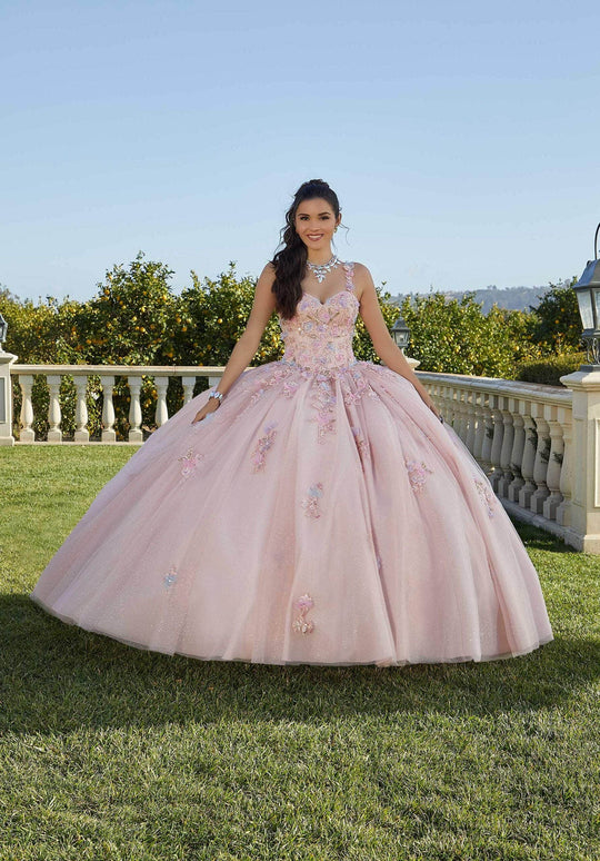 Vizcaya by Mori Lee 89424 - Sleeveless 3D Floral Embroidered Ballgown