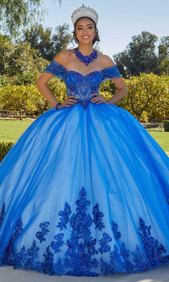 Vizcaya by Mori Lee 89427 - Sweetheart Scalloped Train Ballgown