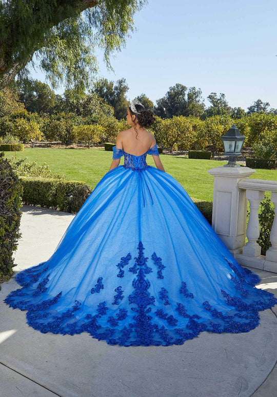 Vizcaya by Mori Lee 89427 - Sweetheart Scalloped Train Ballgown