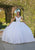 Vizcaya by Mori Lee 89432 - V-Neck Floral Lace Ballgown Special Occasion Dress