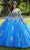 Vizcaya by Mori Lee 89441 - Strapless Scoop Neck Ballgown Ball Gowns 00 / Regal Royal/Gold
