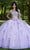 Vizcaya by Mori Lee 89446 - Fitted Strapless Off- Shoulder Ballgown Ball Gowns 00 / Light Purple/Multi