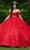 Vizcaya by Mori Lee 89450 - Sheer Bodice Embellished Ballgown Ball Gowns 00 / Red
