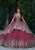 Vizcaya by Mori Lee 89452 - Strapless Bead Embellished Ballgown Ball Gowns 00 / Sangria/Gold