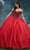 Vizcaya by Mori Lee 89453 - Corset Bodice Jewel Beaded Ballgown Ball Gowns 00 / Scarlet
