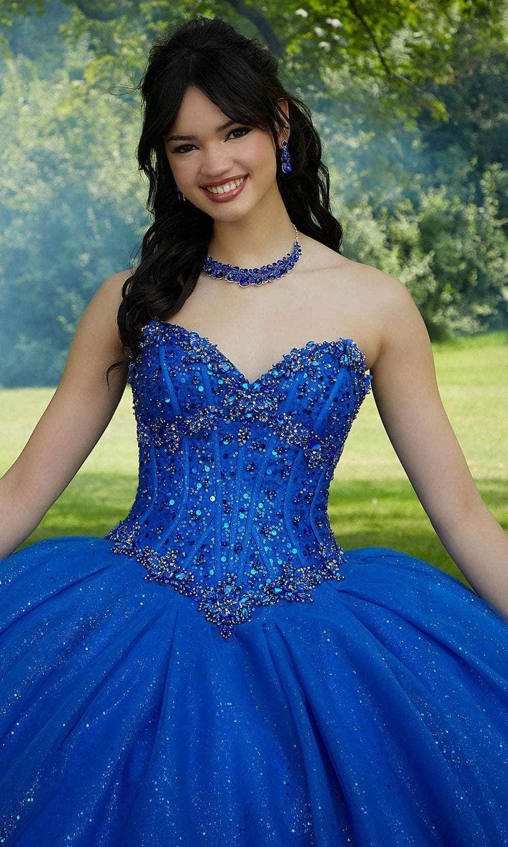 Vizcaya by Mori Lee 89453 - Corset Bodice Jewel Beaded Ballgown ...