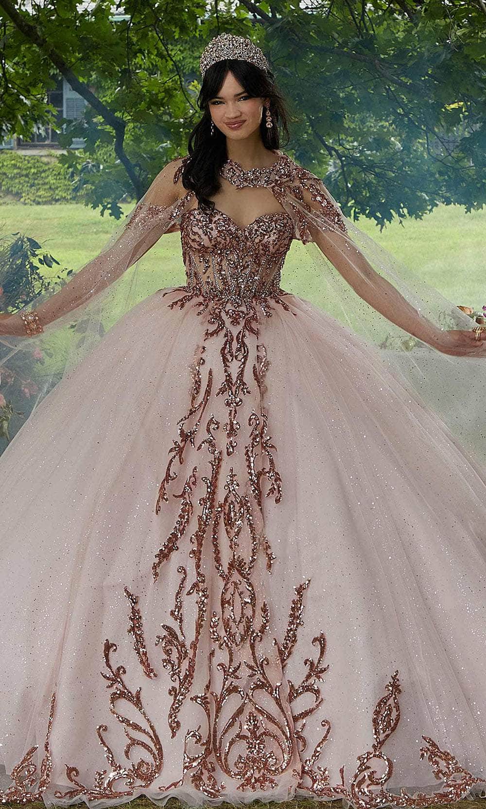Vizcaya by Mori Lee 89458 - Sweetheart Sequin Embellished Ballgown 20 / Blush/Rose Gold - Shop Vizcaya by Mori Lee dresses on Couture Candy at Vizcaya by Mori Lee 89458 - Sweetheart Sequin Embellished Ballgown 20 / Blush/Rose Gold - Shop Vizcaya by Mori Lee dresses on Couture Candy at