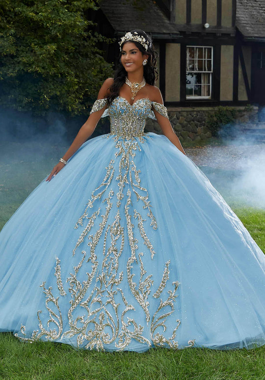 Vizcaya by Mori Lee 89458 - Sweetheart Sequin Embellished Ballgown