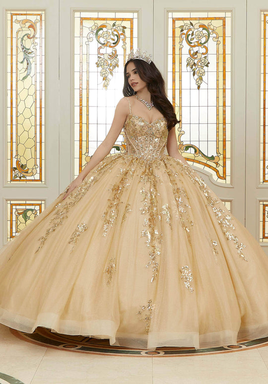 Vizcaya by Mori Lee 89472 - Pattern Sequin Quinceanera Ballgown