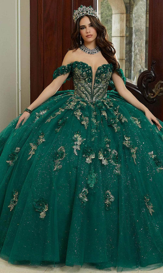 Vizcaya by Mori Lee 89473 - Metallic Lace Quinceanera Ballgown