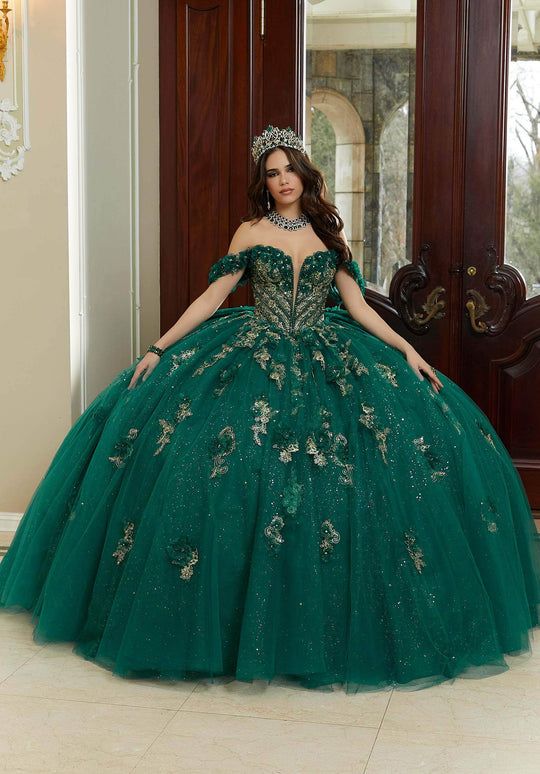 Vizcaya by Mori Lee 89473 - Metallic Lace Quinceanera Ballgown